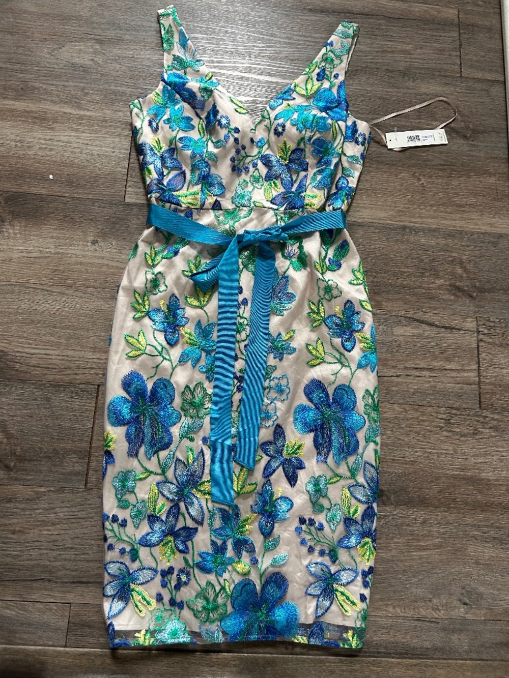 Eliza J Embroidered Dress